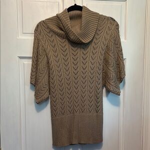 dressbarn Brown Cowl Neck Sweater
